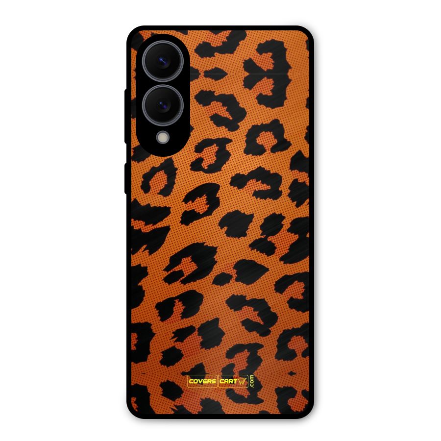 Leopard Metal Back Case for Galaxy S25 Edge