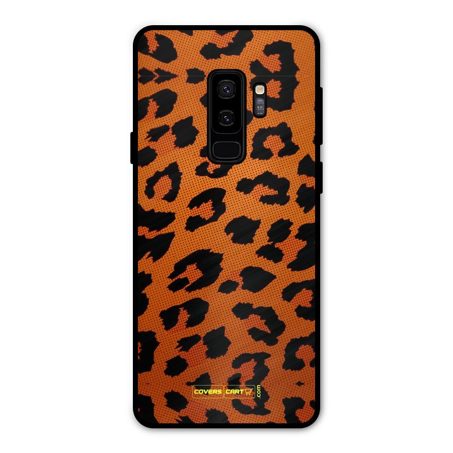 Leopard Metal Back Case for Galaxy S9 Plus