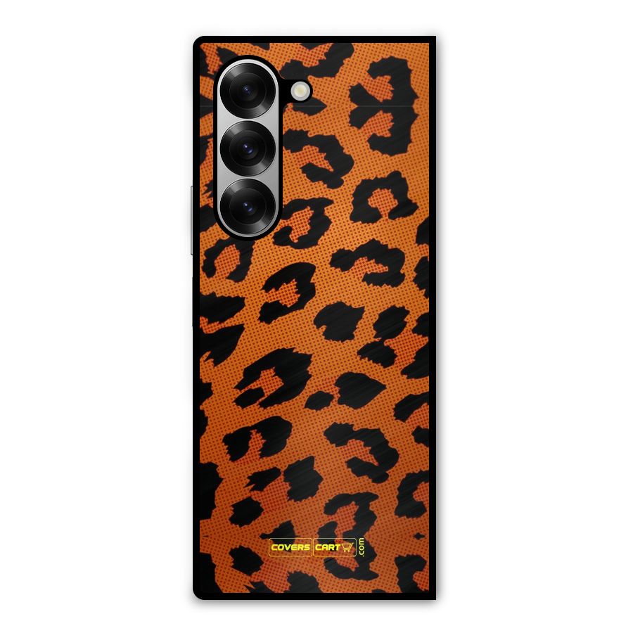 Leopard Metal Back Case for Galaxy Z Fold6
