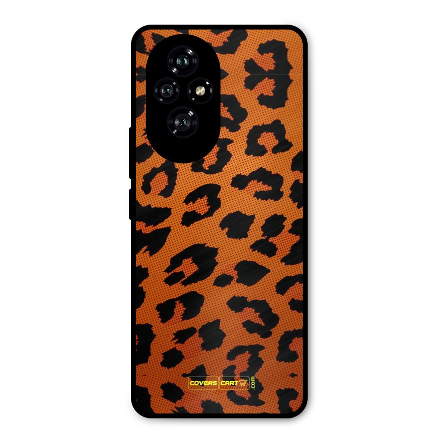 Leopard Metal Back Case for Honor 200