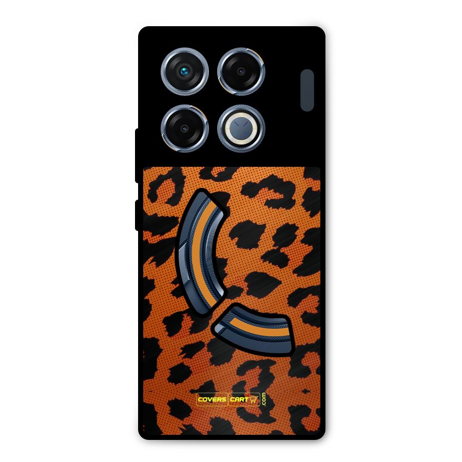 Leopard Metal Back Case for Infinix GT 20 Pro