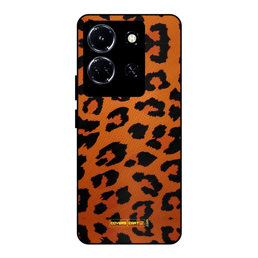 Leopard Metal Back Case for Infinix Note 30 5G