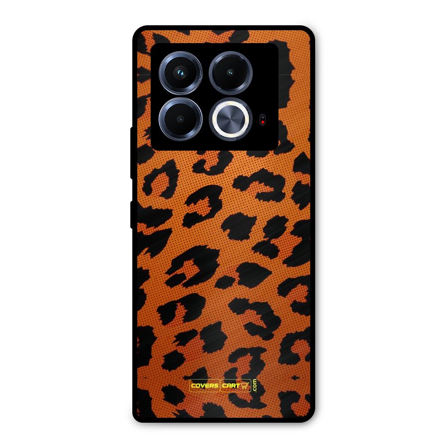 Leopard Metal Back Case for Infinix Note 40 5G