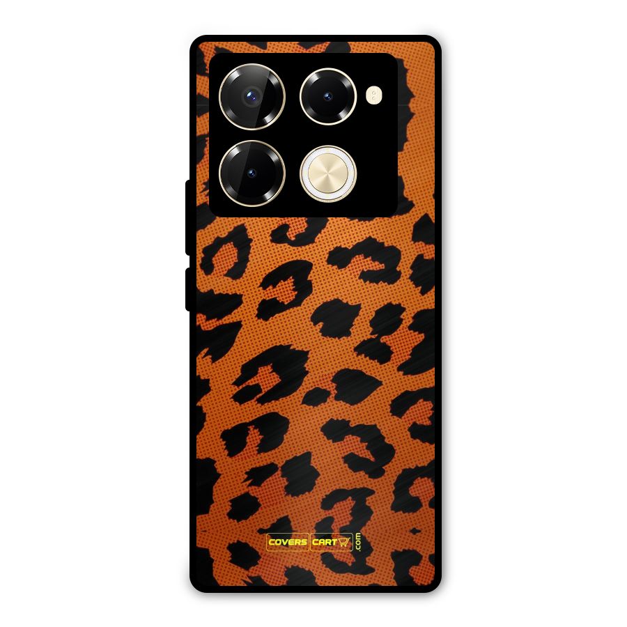 Leopard Metal Back Case for Infinix Note 40 Pro Plus