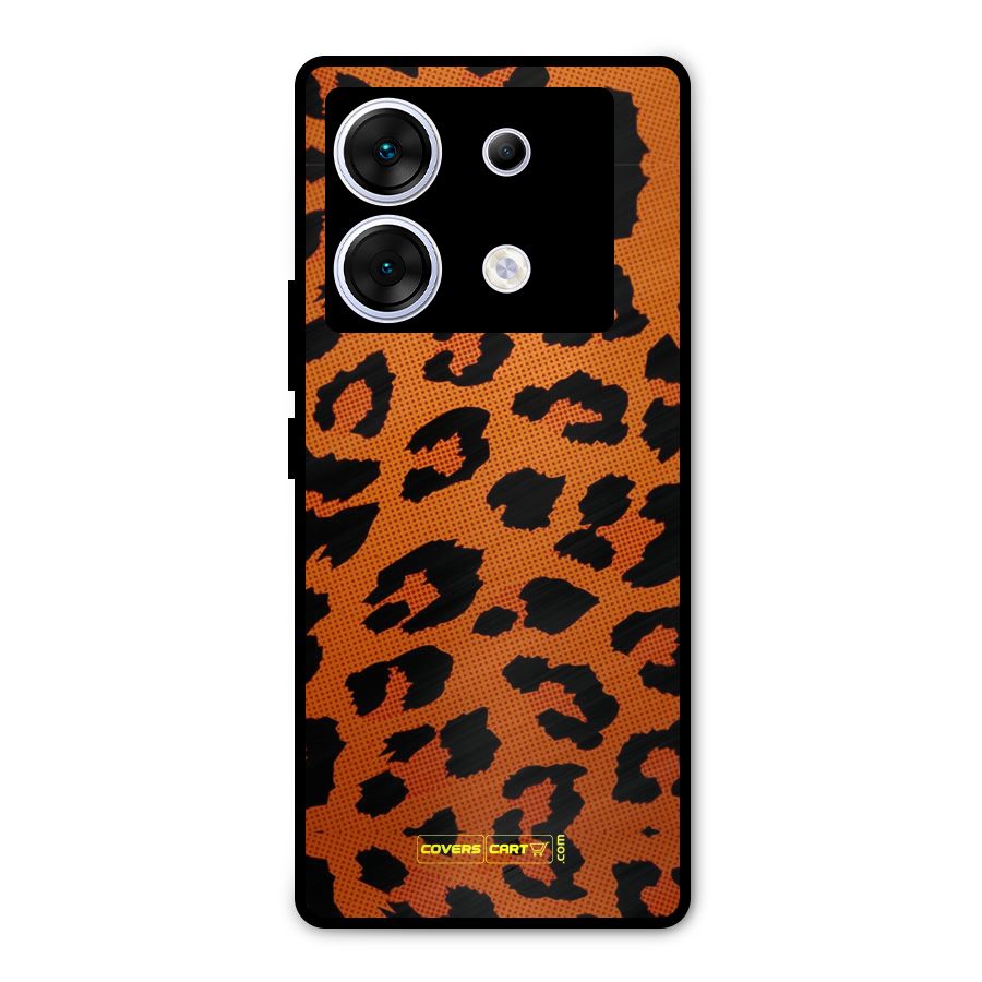 Leopard Metal Back Case for Infinix Zero 30 5G