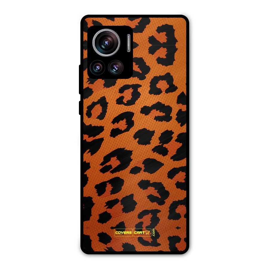 Leopard Metal Back Case for Motorola Edge 30 Ultra