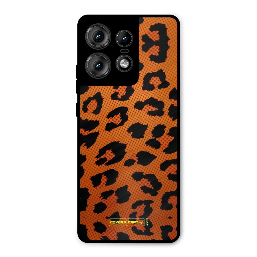 Leopard Metal Back Case for Motorola Edge 50 Pro