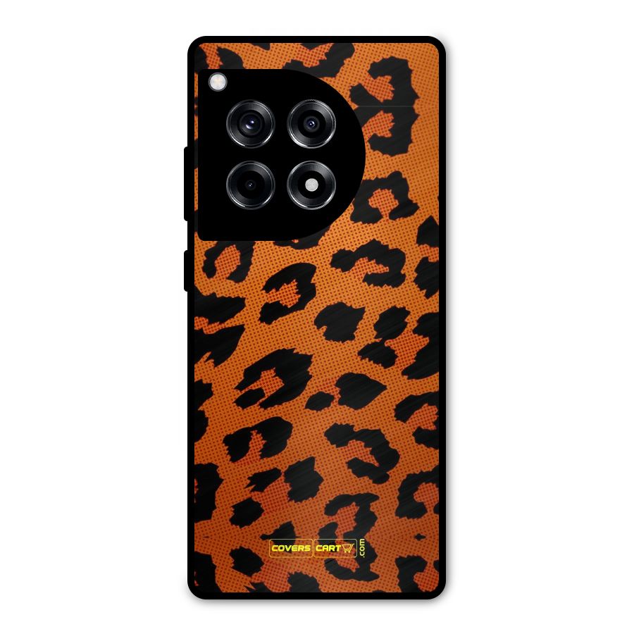 Leopard Metal Back Case for OnePlus 12R