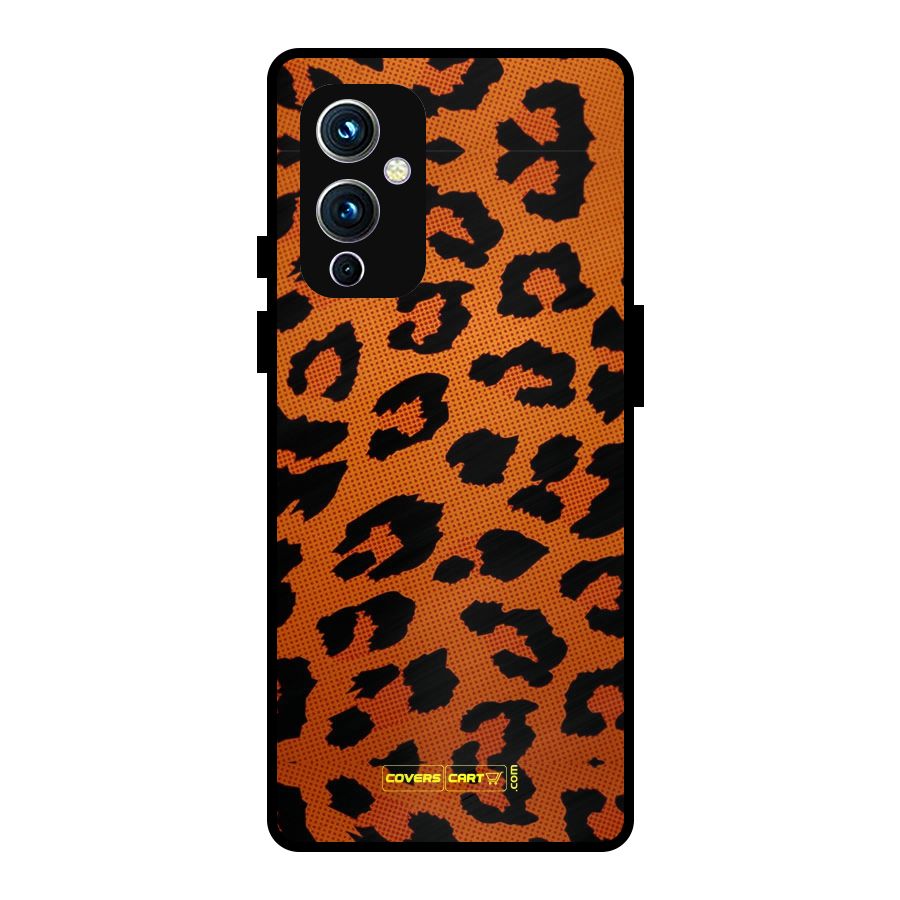 Leopard Metal Back Case for OnePlus 9