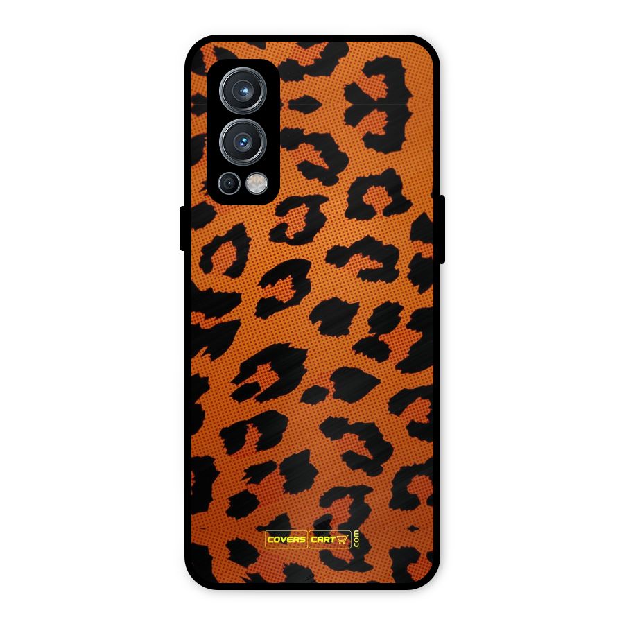 Leopard Metal Back Case for OnePlus Nord 2 5G