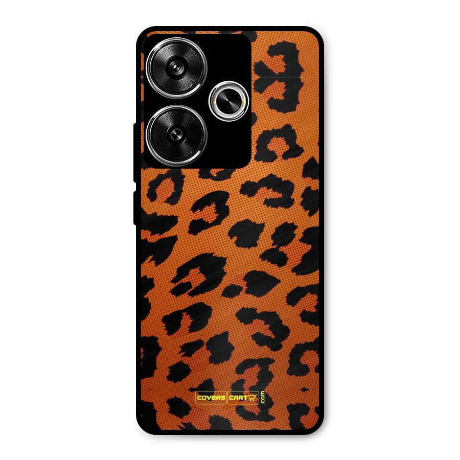 Leopard Metal Back Case for Poco F6