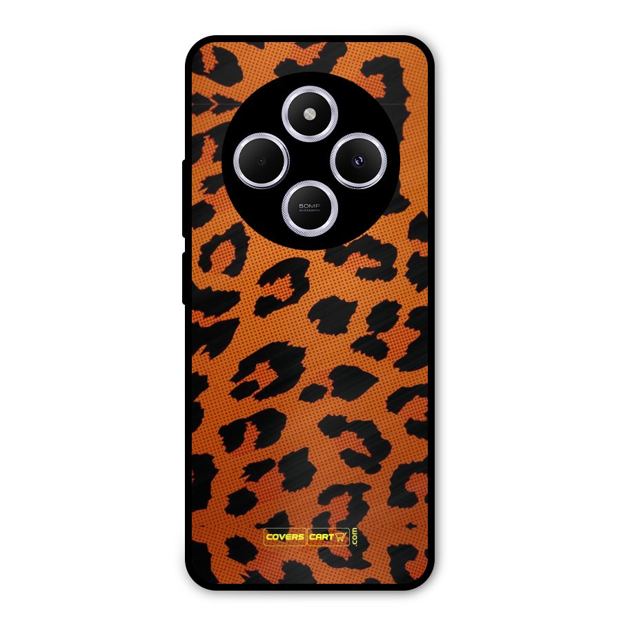 Leopard Metal Back Case for Poco M7