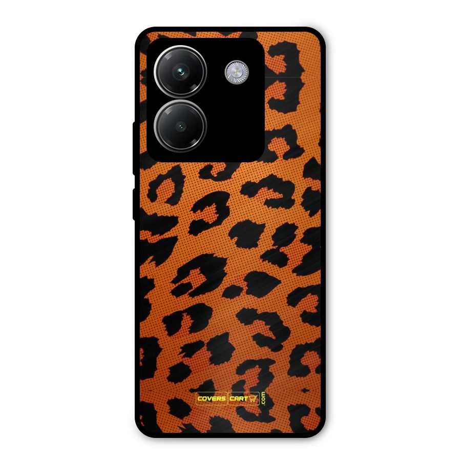 Leopard Metal Back Case for Poco M7 Pro 5G