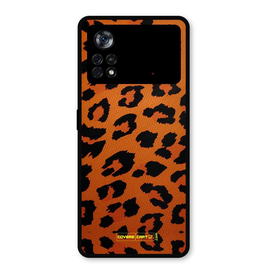 Leopard Metal Back Case for Poco X4 Pro 5G