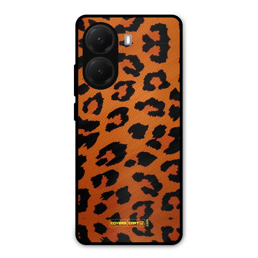 Leopard Metal Back Case for Poco X7 Pro