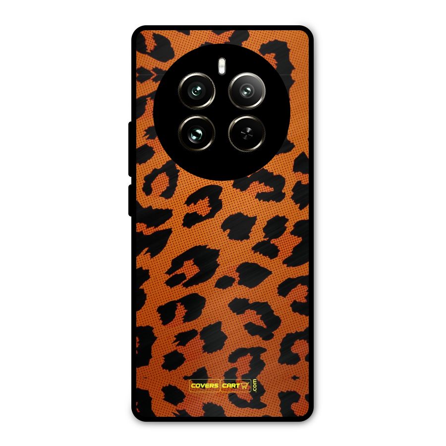 Leopard Metal Back Case for Realme 12 Pro
