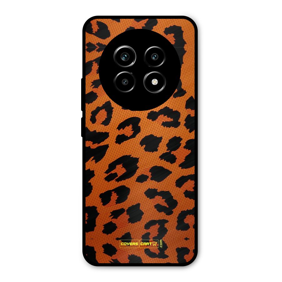 Leopard Metal Back Case for Realme 13 Pro