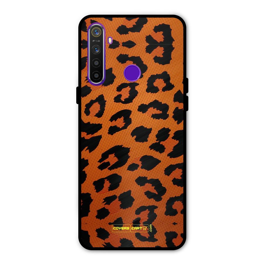 Leopard Metal Back Case for Realme 5i