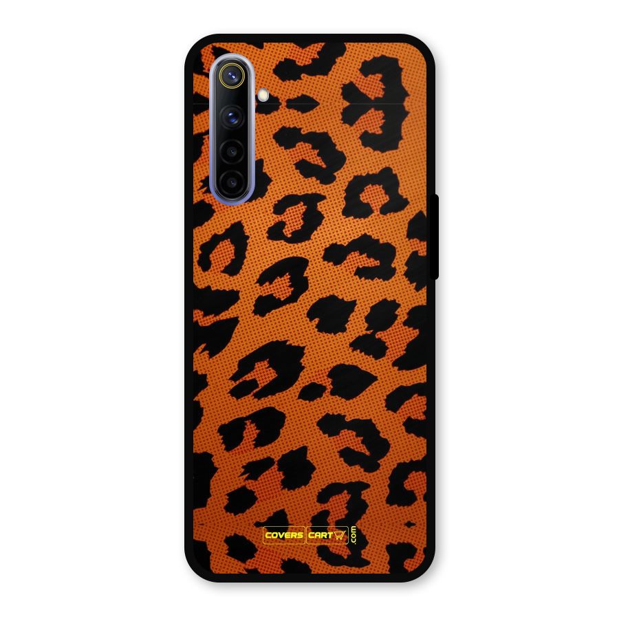 Leopard Metal Back Case for Realme 6