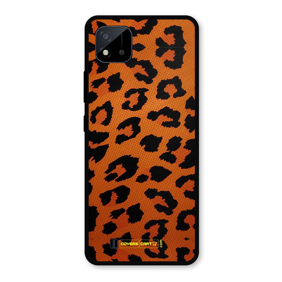 Leopard Metal Back Case for Realme C11 2021