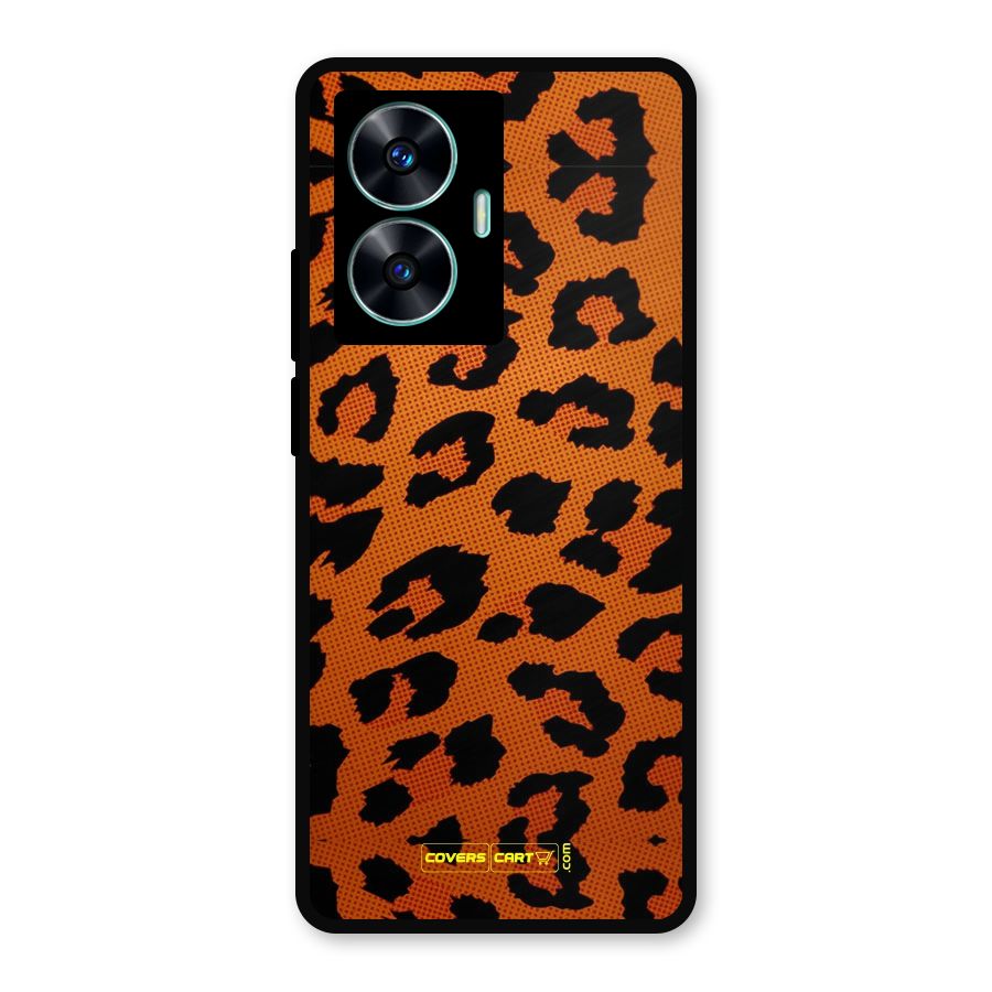Leopard Metal Back Case for Realme C55