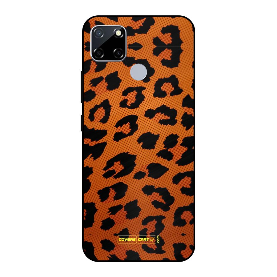 Leopard Metal Back Case for Realme Narzo 20