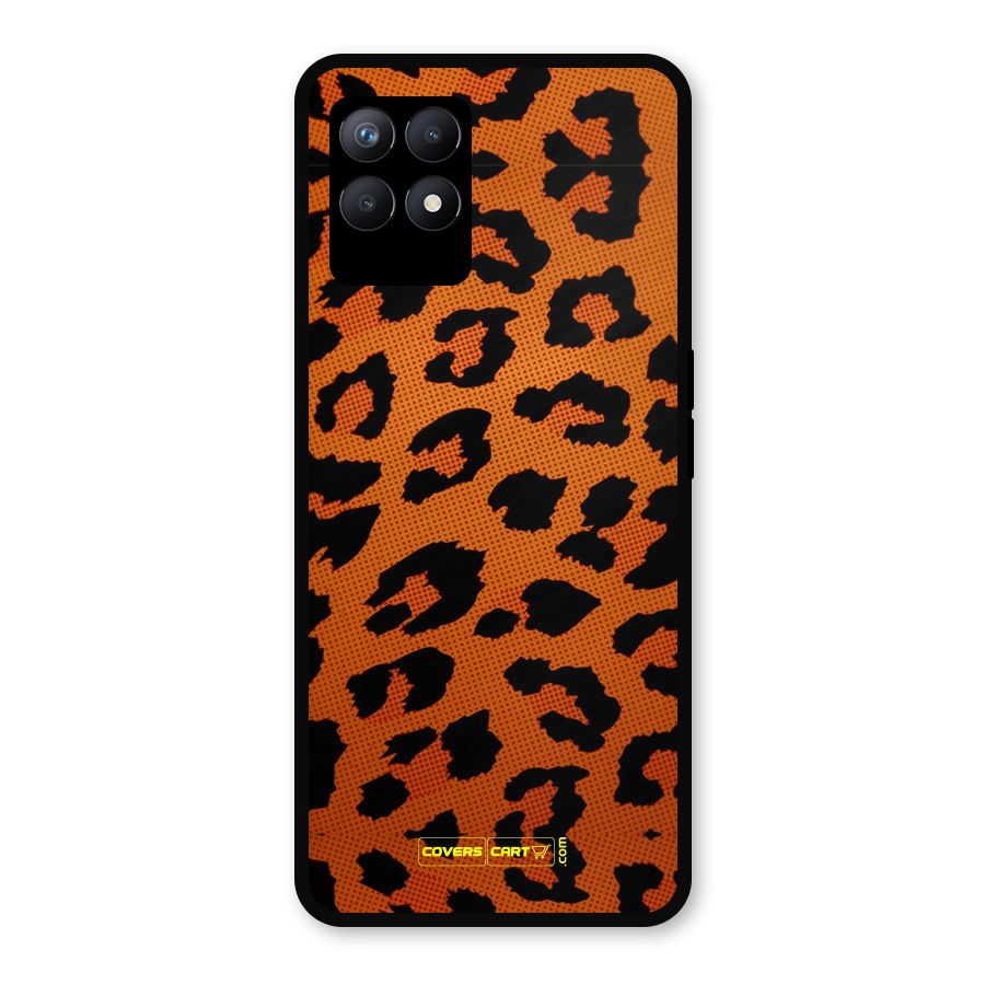 Leopard Metal Back Case for Realme Narzo 50