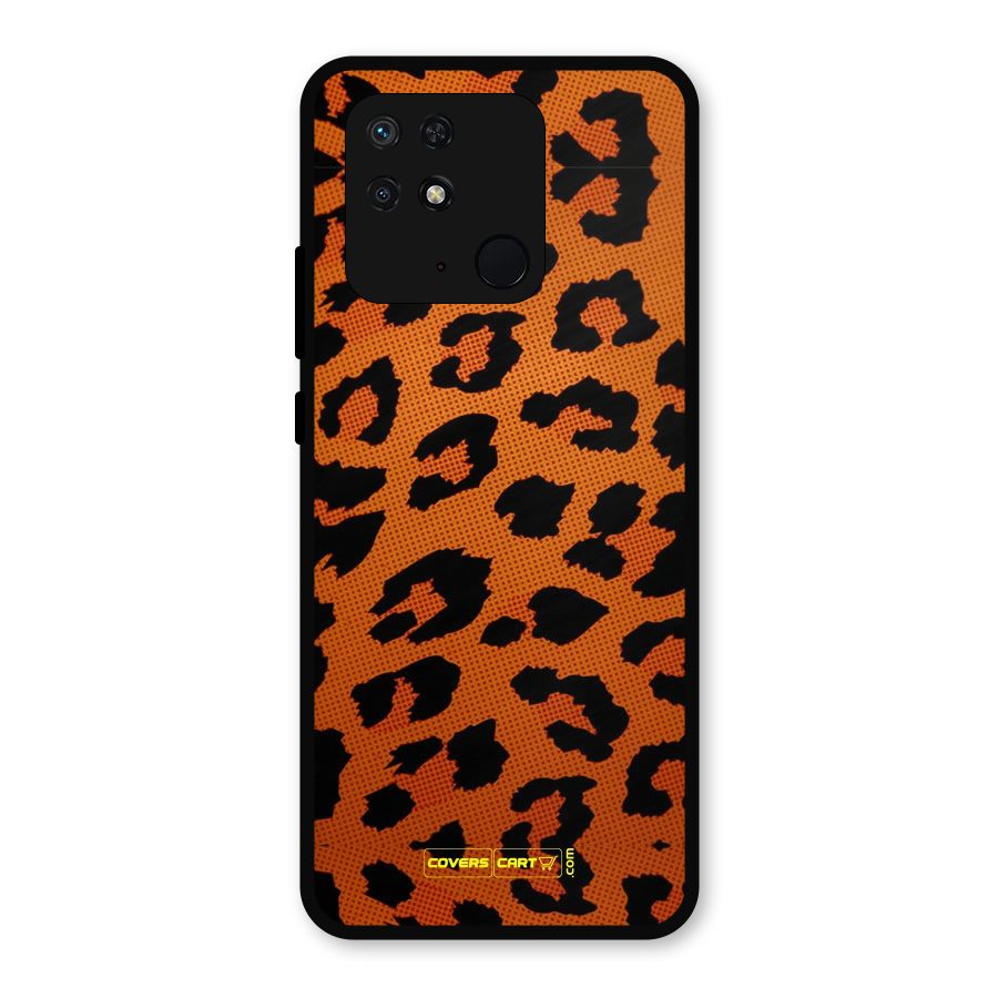 Leopard Metal Back Case for Redmi 10 Power