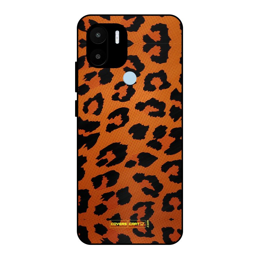 Leopard Metal Back Case for Redmi A2+