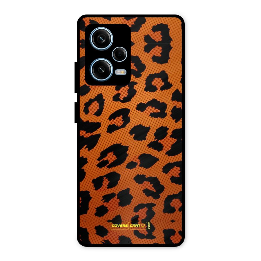 Leopard Metal Back Case for Redmi Note 12 Pro