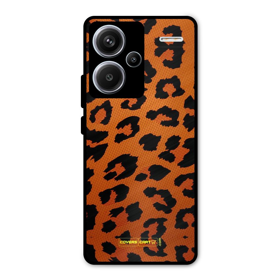 Leopard Metal Back Case for Redmi Note 13 Pro Plus
