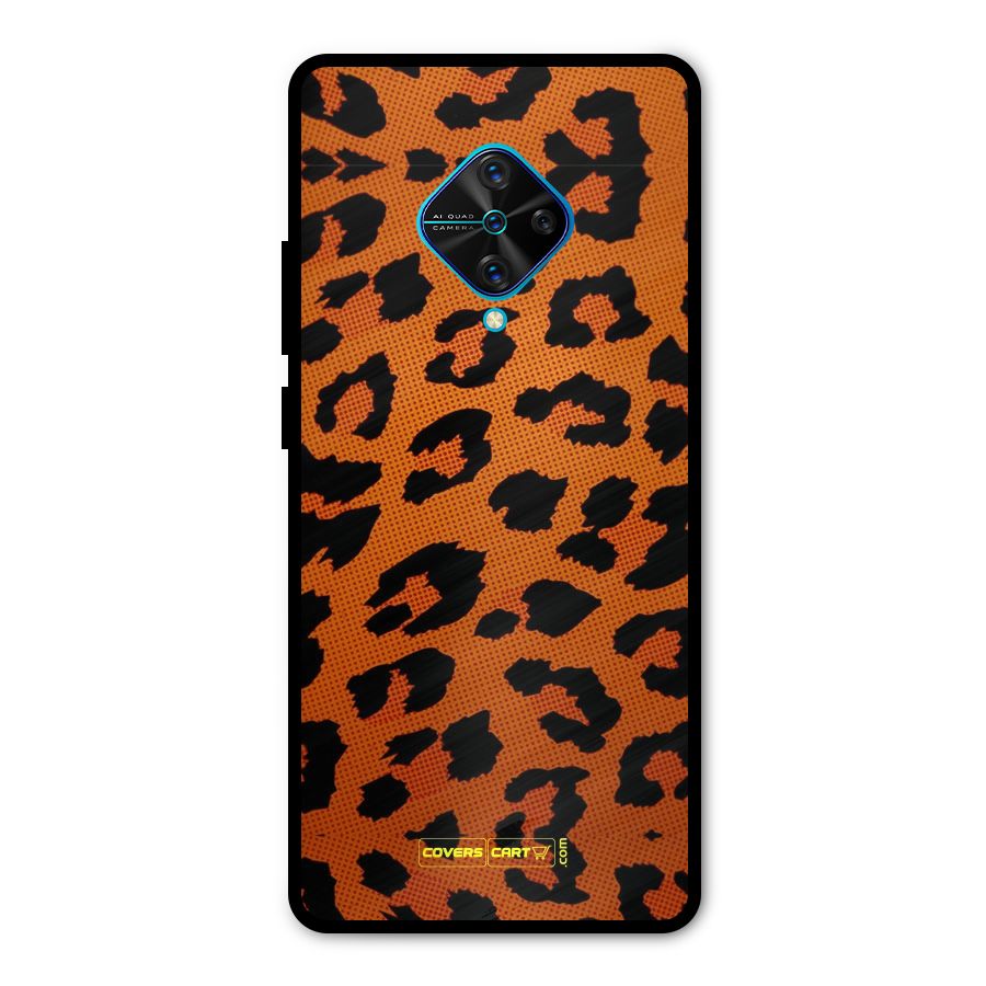 Leopard Metal Back Case for Vivo S1 Pro