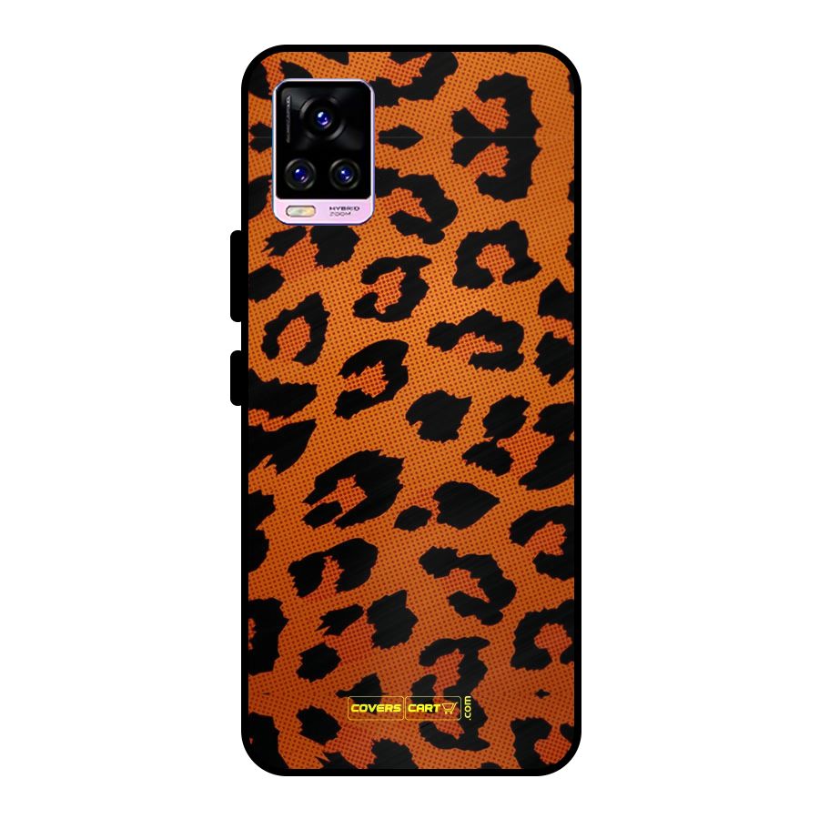 Leopard Metal Back Case for Vivo V20 Pro