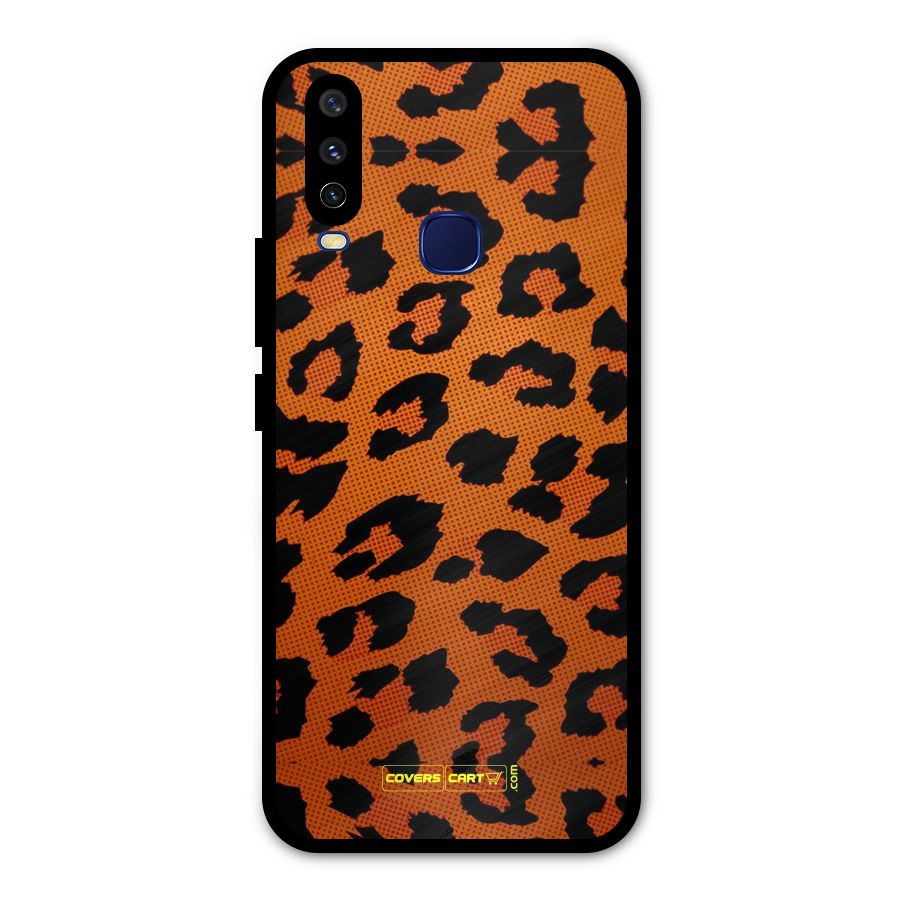 Leopard Metal Back Case for Vivo Y15