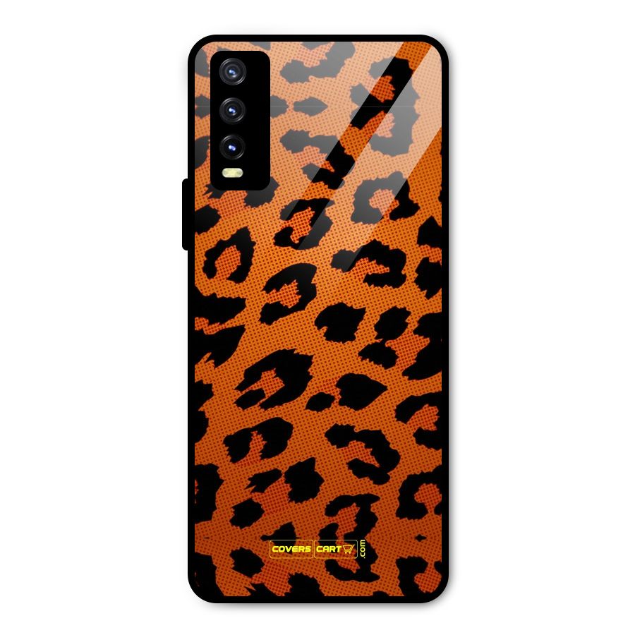 Leopard Metal Back Case for Vivo Y20