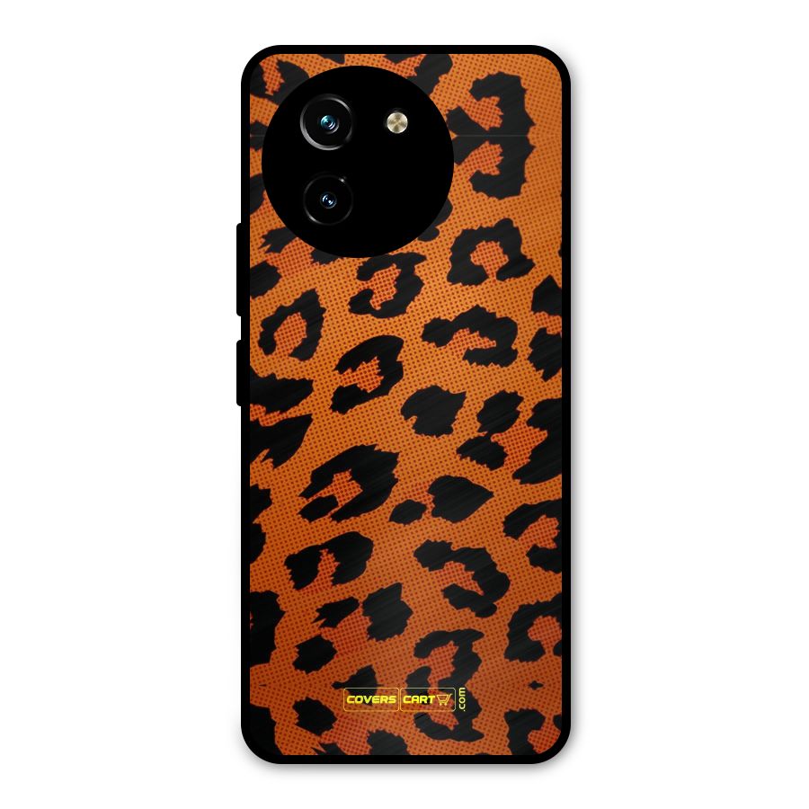Leopard Metal Back Case for Vivo Y200i
