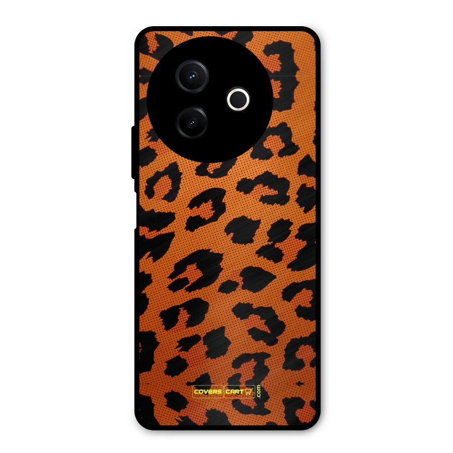 Leopard Metal Back Case for Vivo Y39