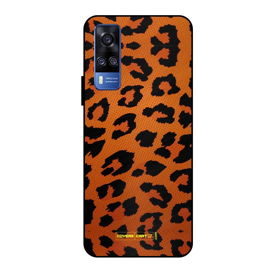 Leopard Metal Back Case for Vivo Y51