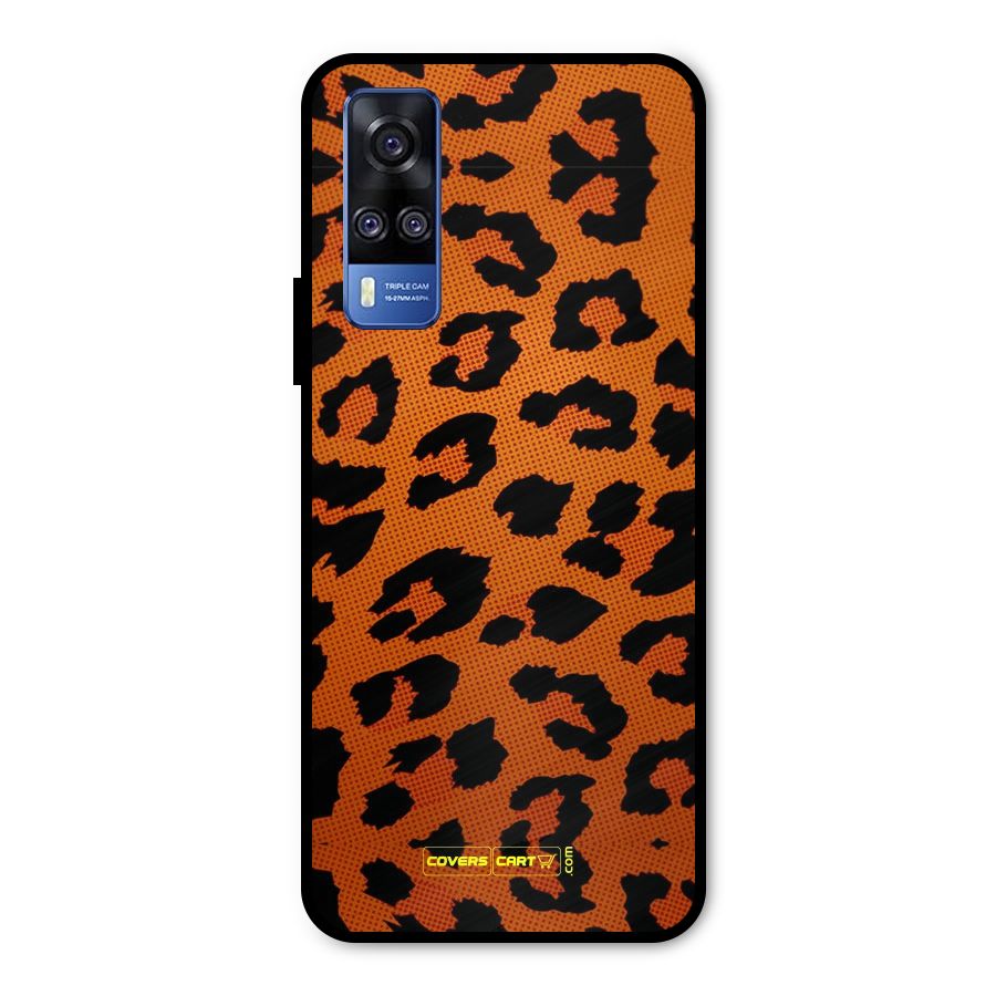 Leopard Metal Back Case for Vivo Y51A