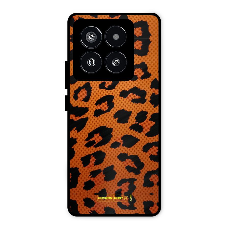 Leopard Metal Back Case for Xiaomi 14 Pro