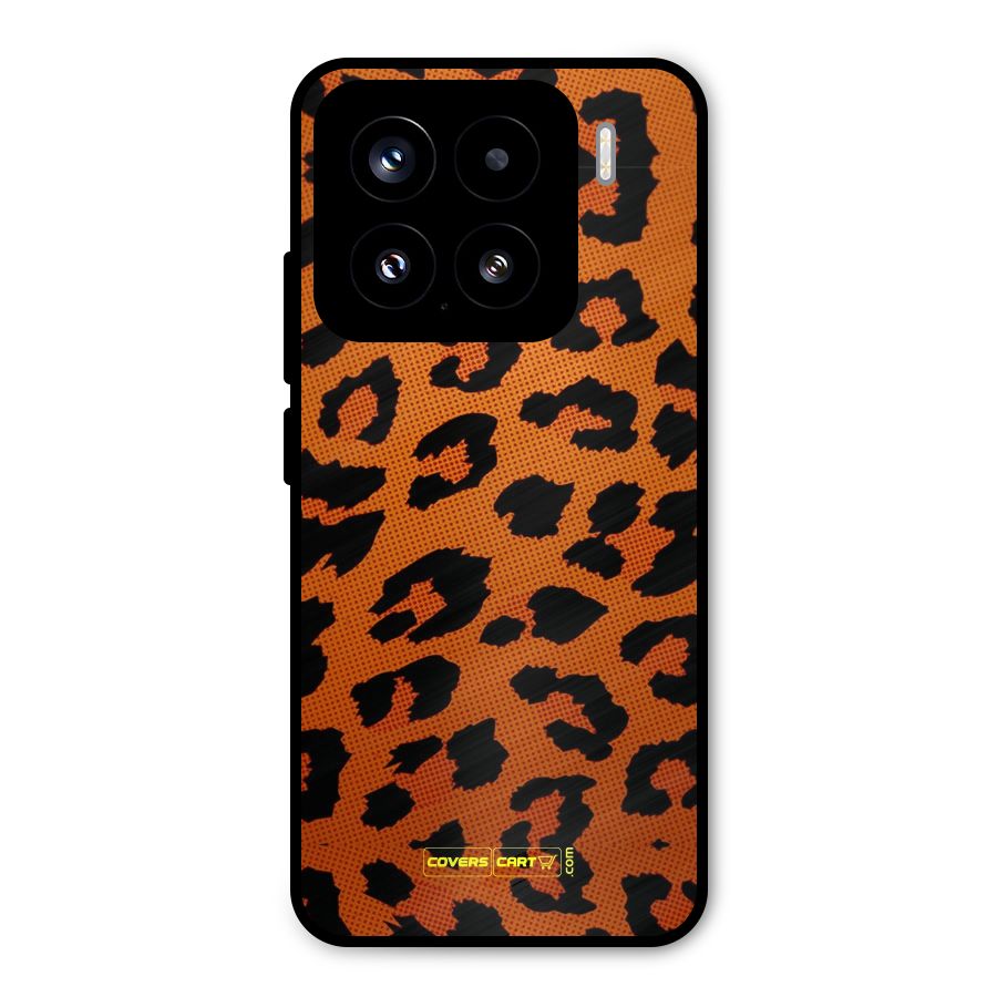 Leopard Metal Back Case for Xiaomi 15