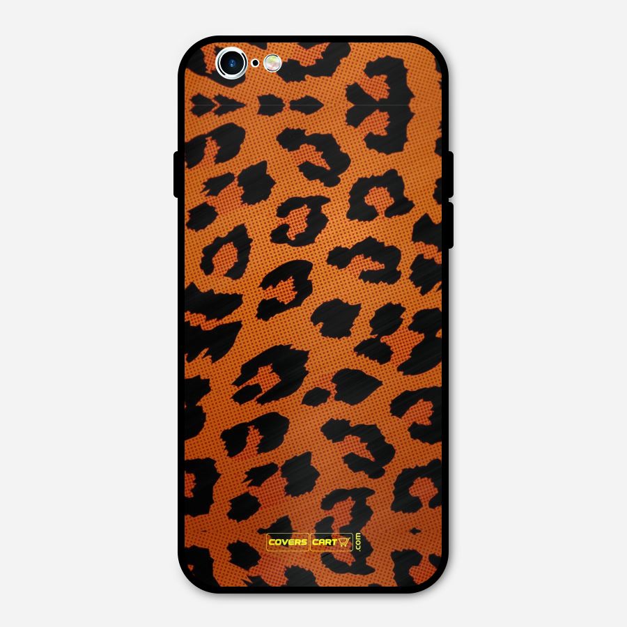 Leopard Metal Back Case for iPhone 6 6s