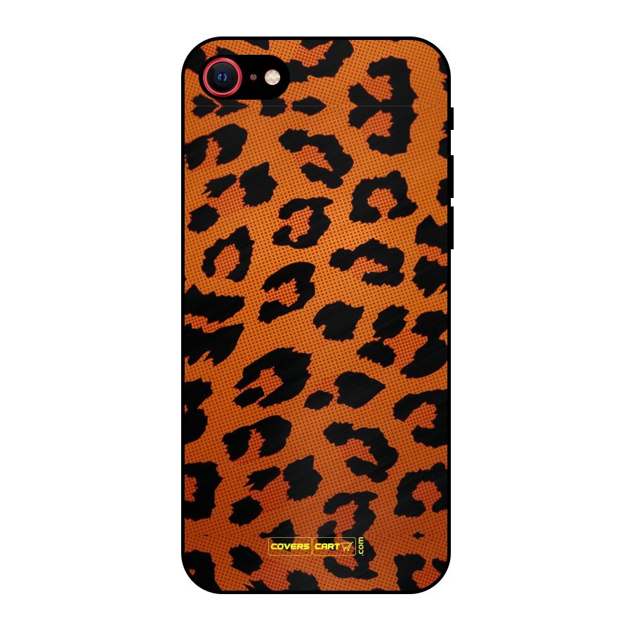 Leopard Metal Back Case for iPhone 7