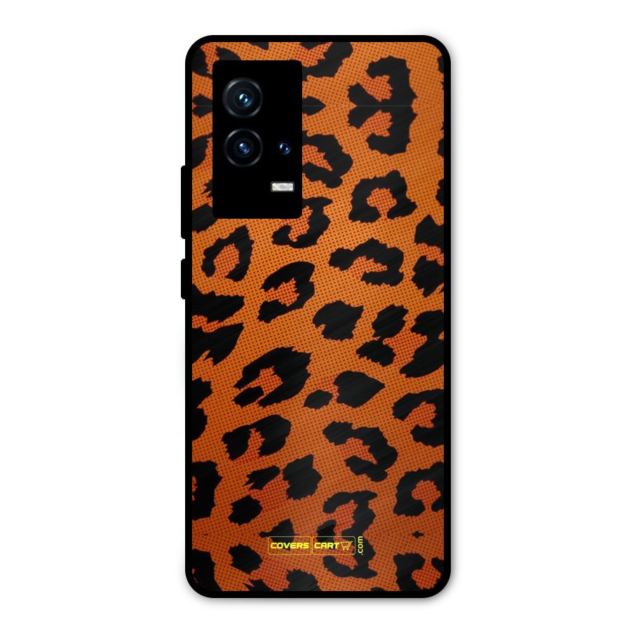 Leopard Metal Back Case for iQOO 9 5G
