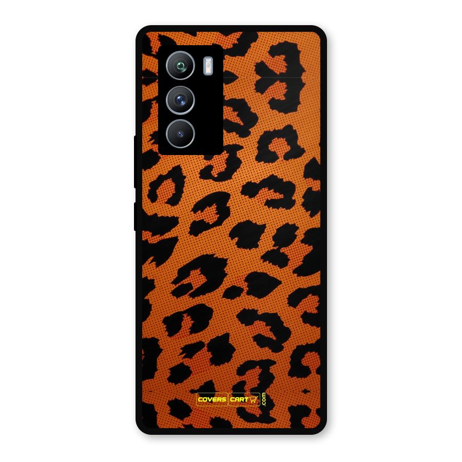Leopard Metal Back Case for iQOO 9 SE