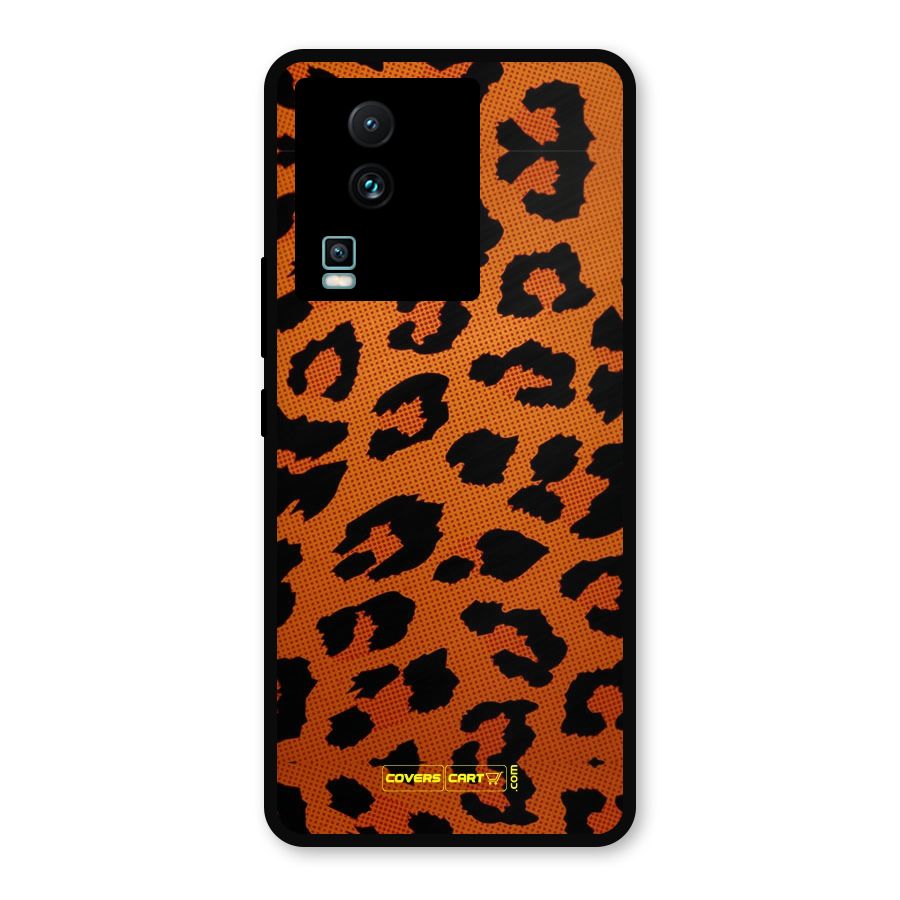 Leopard Metal Back Case for iQOO Neo 7