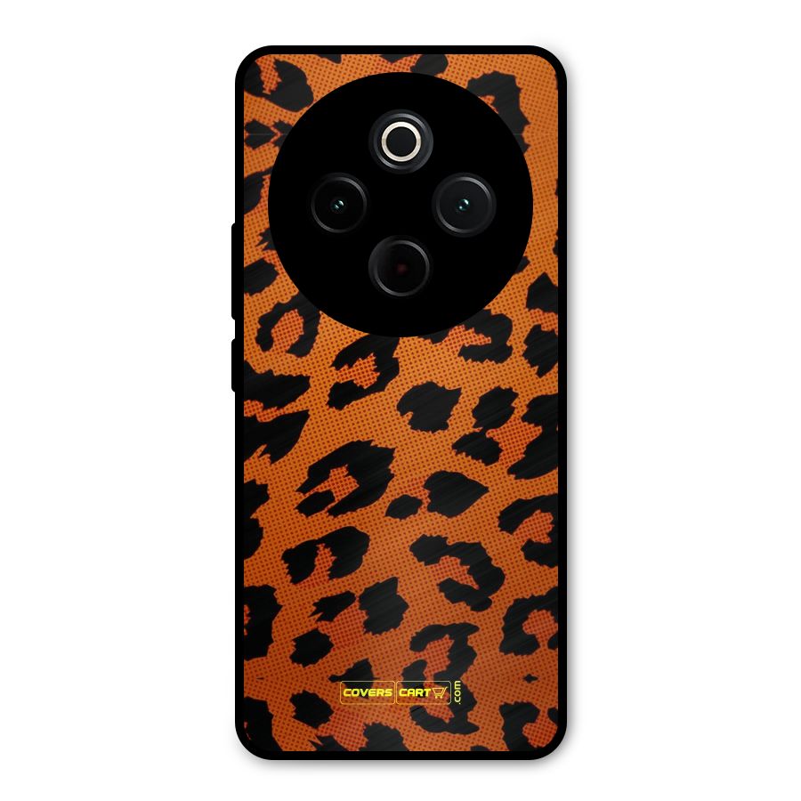 Leopard Metal Back Case for iQOO Z10