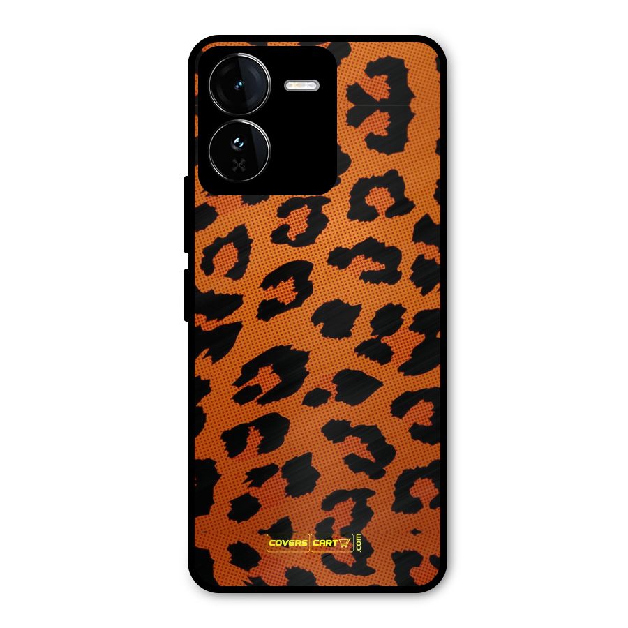 Leopard Metal Back Case for iQOO Z9