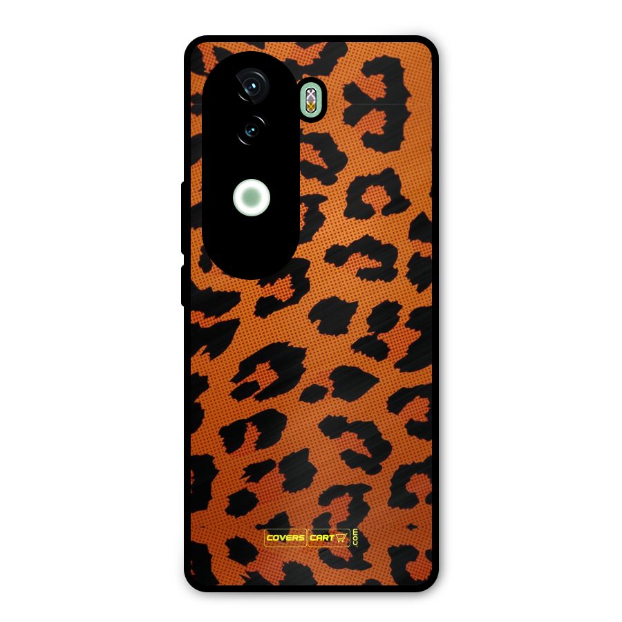 Leopard Metal Back Case for iQOO Z9s