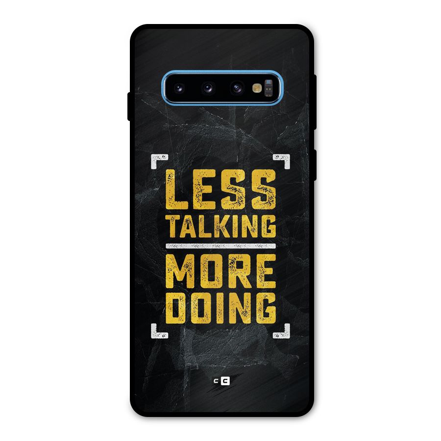 Less Talking Metal Back Case for Galaxy S10